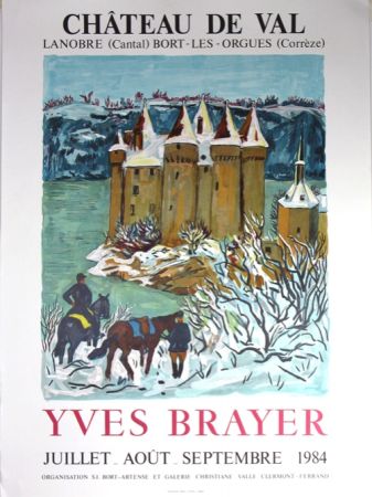 Литография Brayer - Chateau de Val 