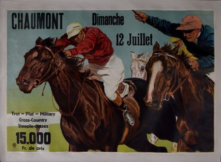 Литография Anonyme - Chaumont Dimanche 12 Juillet, c. 1930s - Large lithograph poster!