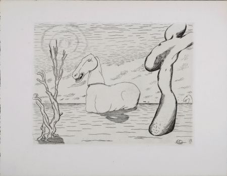 Офорт Vieillard - Cheval surréaliste, 1946