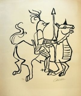 Литография Calder - Chevalier