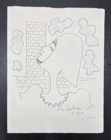 Литография Cocteau - Chevaliers de la table ronde