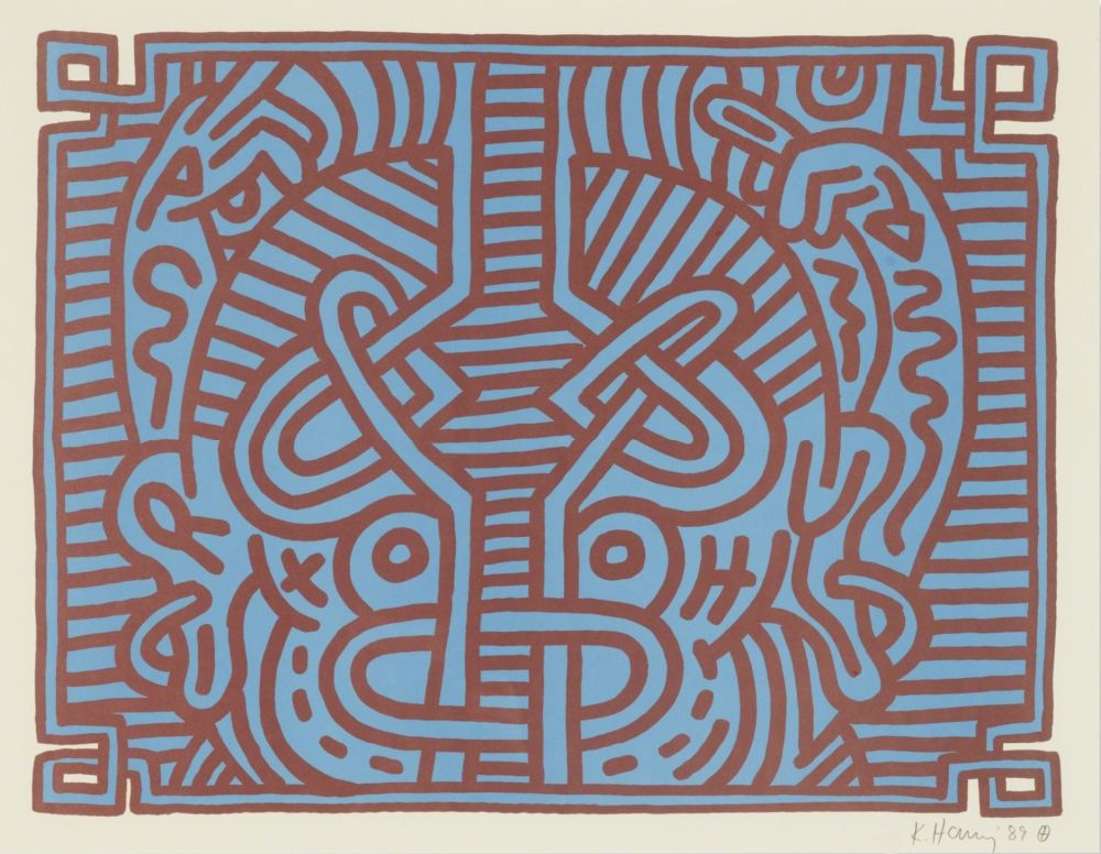 Многоэкземплярное Произведение Haring - Chocolate Buddha (Plate 1)