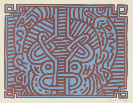 Многоэкземплярное Произведение Haring - Chocolate Buddha (Plate 1)