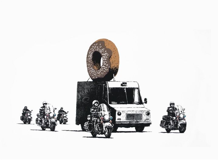 Сериграфия Banksy - Chocolate Donuts