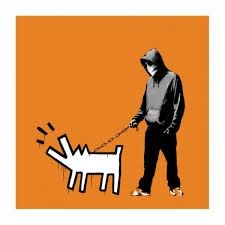 Сериграфия Banksy - Choose Your Weapon - Dark Orange