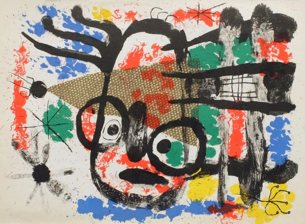 Литография Miró - Chouette