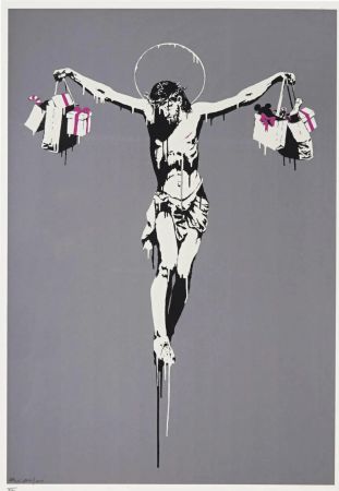 Сериграфия Banksy - Christ With Shopping Bags