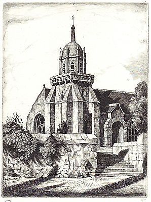Гравюра Strang - Church of Perros-Guirec