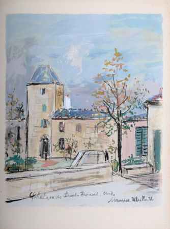 Трафарет Utrillo - Château de Saint-Bernard dans l'Ain, 1950