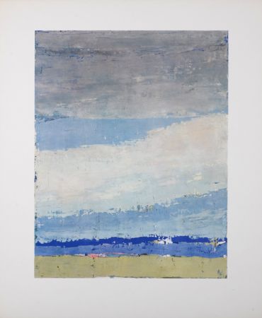 Гашение De Stael - Ciel à Honfleur, 1960 - plate signed.