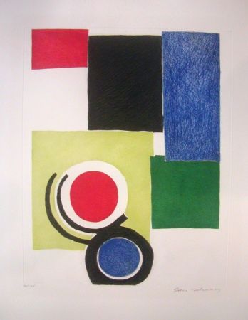 Гравюра Delaunay - Circle Composition