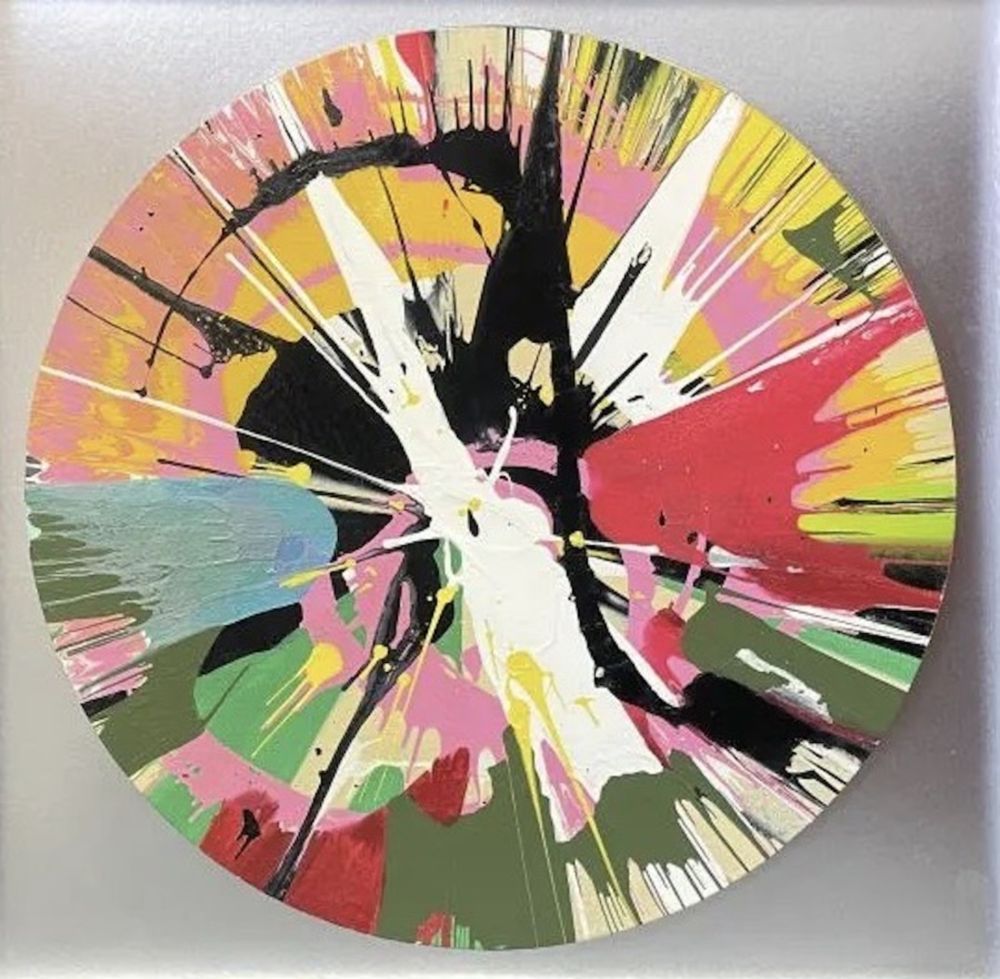 Многоэкземплярное Произведение Hirst - Circle Spin Painting on Canvas