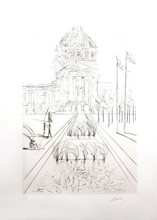 Гравюра Dali - City Hall - San Francisco