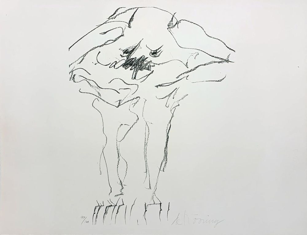 Литография De Kooning - Clam Digger from Portfolio 9