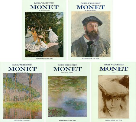 Иллюстрированная Книга Monet - CLAUDE MONET. CATALOGUE RAISONNÉ (Peintures, pastels et dessins). 5 volumes. 1974-1991