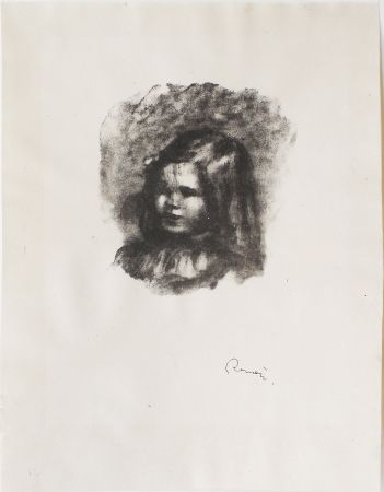 Литография Renoir - Claude Renoir, tourné à gauche 