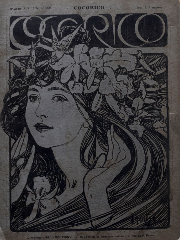 Литография Mucha - Cocorico