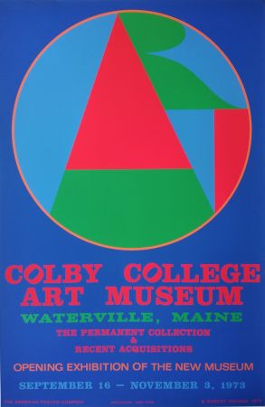 Сериграфия Indiana - Colby College, Art Museum, Waterville, Maine. The permanent collection & recent acquistions. Opening exhibition of the new museum, September 16- November 3, 1973