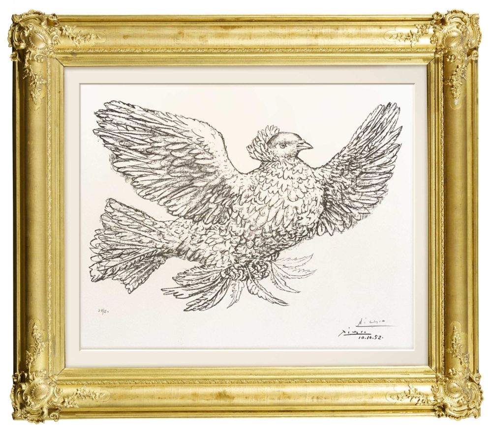 Литография Picasso - Colombe Volant (Flying Dove)