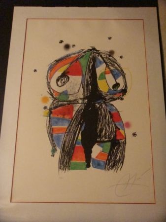 Литография Miró - Colombine aux idees noires