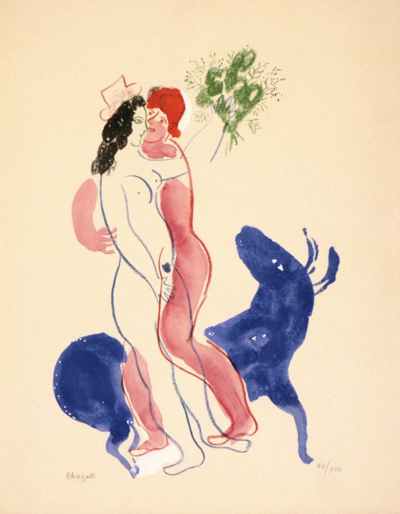 Литография Chagall - Colour Amour, La Bette Bleu