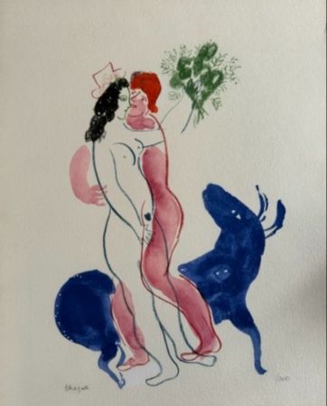 Литография Chagall - Colour Amour, La Bette Bleu