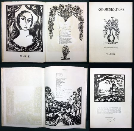 Иллюстрированная Книга Vlaminck - COMMUNICATIONS. Poèmes & bois graves (1921).