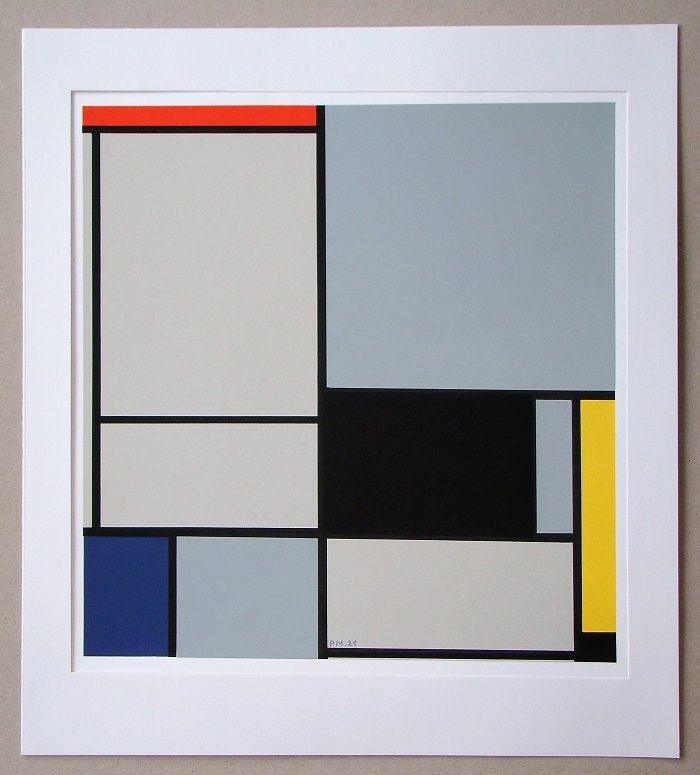 Сериграфия Mondrian - Compositie - 1921