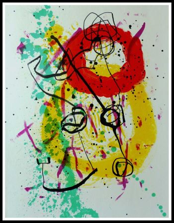 Литография Miró - COMPOSITION 