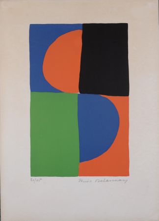 Литография Delaunay - Composition,1963 - Hand-signed and numbered!