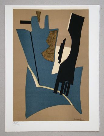 Литография Magnelli - Composition - Papier collé 1948