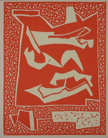 Гравюра На Дереве Magnelli - Composition, 1938 (first edition)