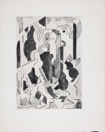 Гравюра Gleizes - Composition, 1947