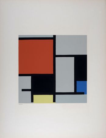 Сериграфия Mondrian - Composition, 1953.