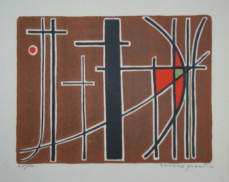 Литография Quentin - Composition, 1956