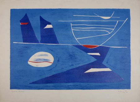 Литография Singier - Composition, 1956
