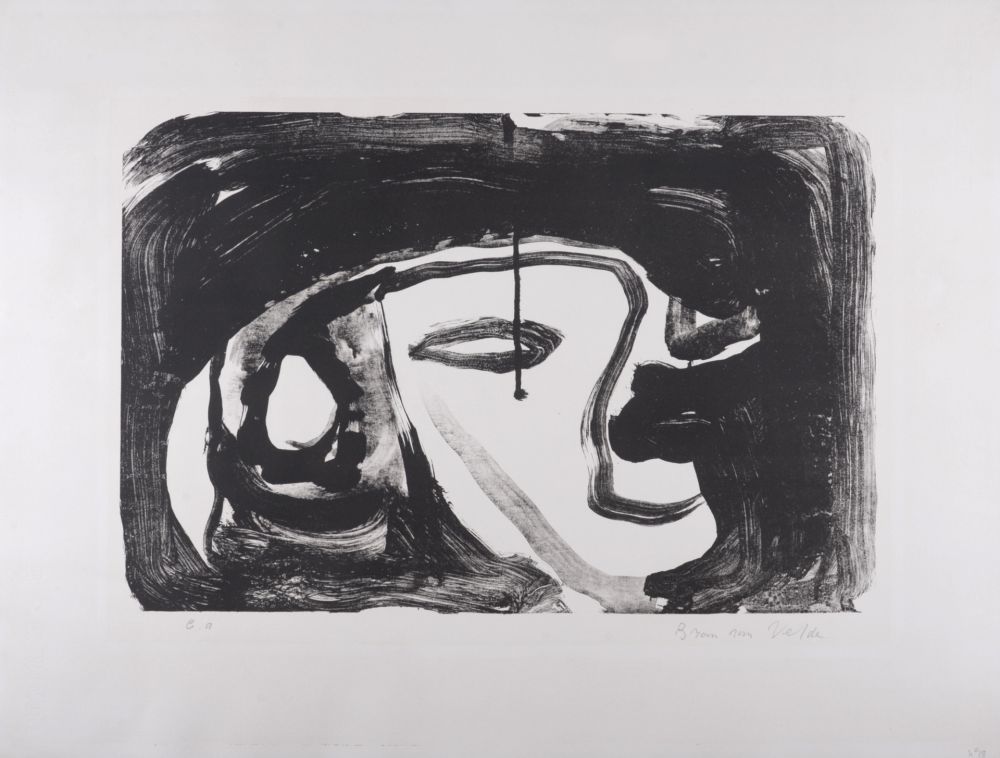 Литография Van Velde - Composition, 1962 - Hand-signed