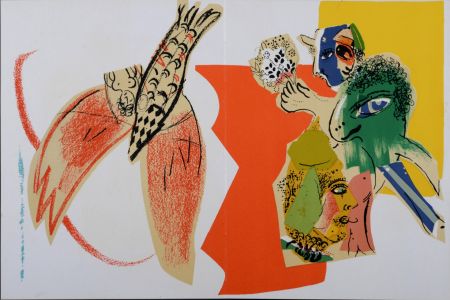 Литография Chagall - Composition, 1966