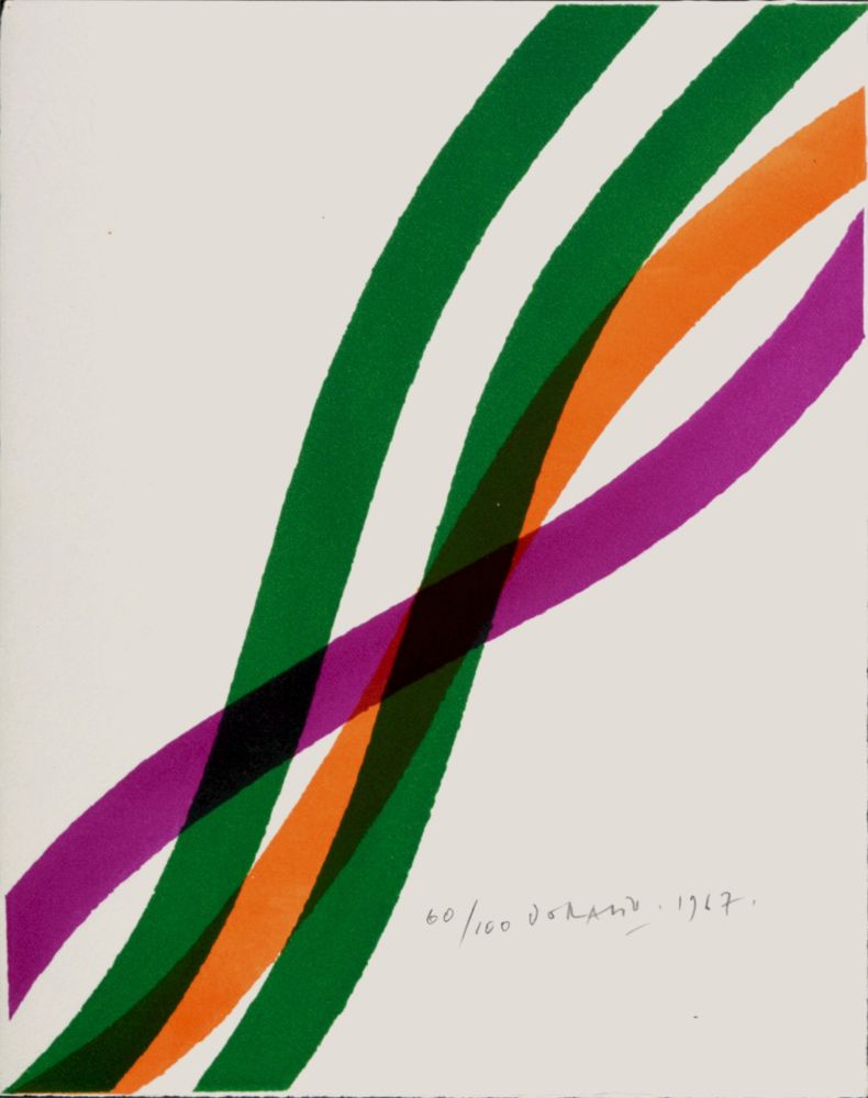 Литография Dorazio - Composition, 1967 - Hand-signed!