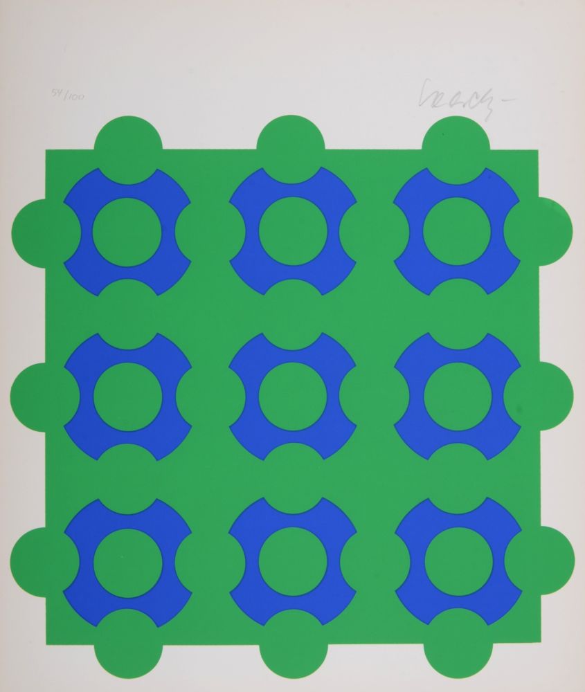 Сериграфия Vasarely - Composition, 1967 - Hand-signed