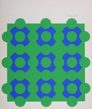 Сериграфия Vasarely - Composition, 1967 - Hand-signed