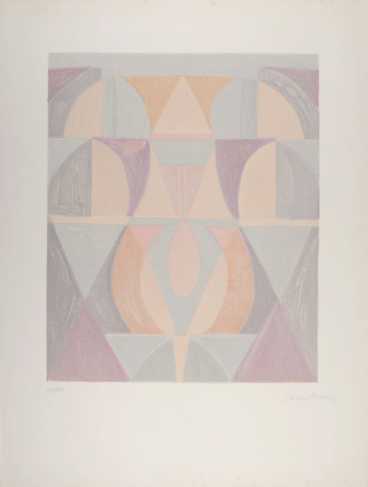 Литография Charchoune - Composition, 1971 - Hand-signed