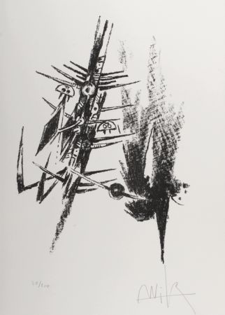 Литография Lam - Composition, 1974 - Hand-signed