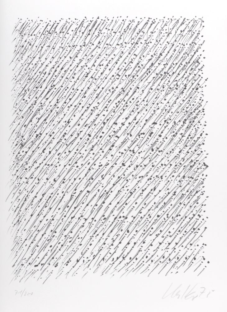 Литография Uecker - Composition, 1979 - Hand-signed