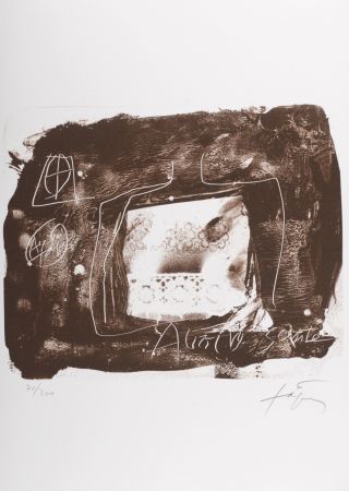 Литография Tàpies - Composition, 1979 - Hand-signed