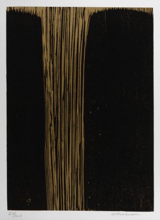 Литография Bergman - Composition, 1987 - Hand-signed