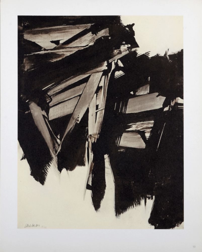 Литография Soulages (After) - Composition #4, 1962