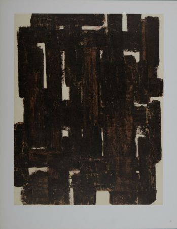 Литография Soulages (After) - Composition #7, 1962