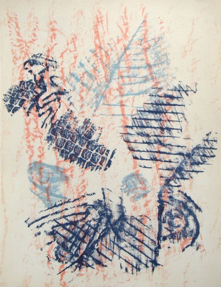 Литография Ernst - Composition abstrait