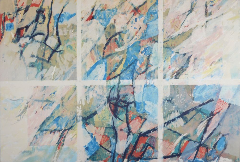 Литография Arabis - Composition abstraite